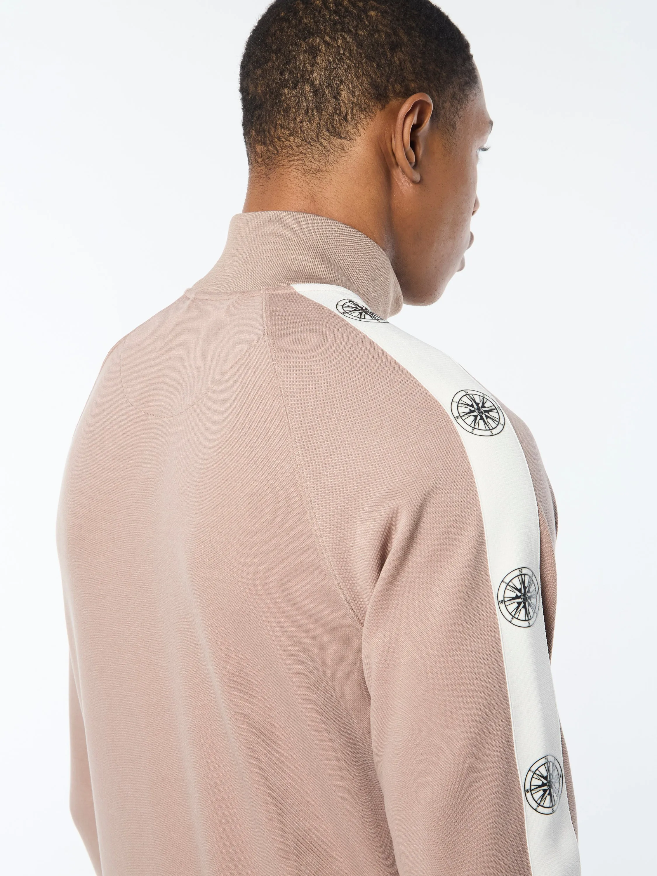 Bussola Track Jacket- Taupe Grey