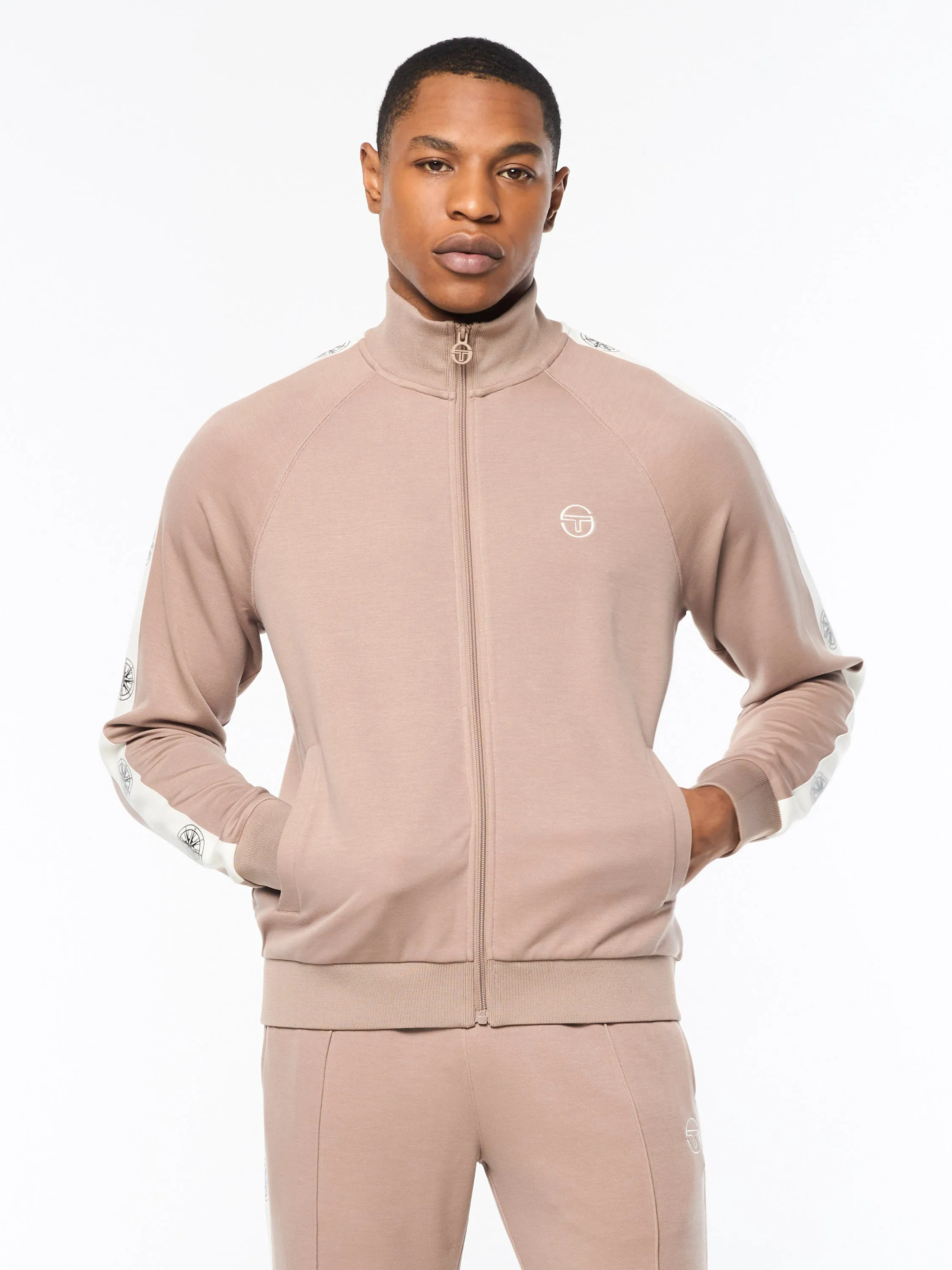 Bussola Track Jacket- Taupe Grey