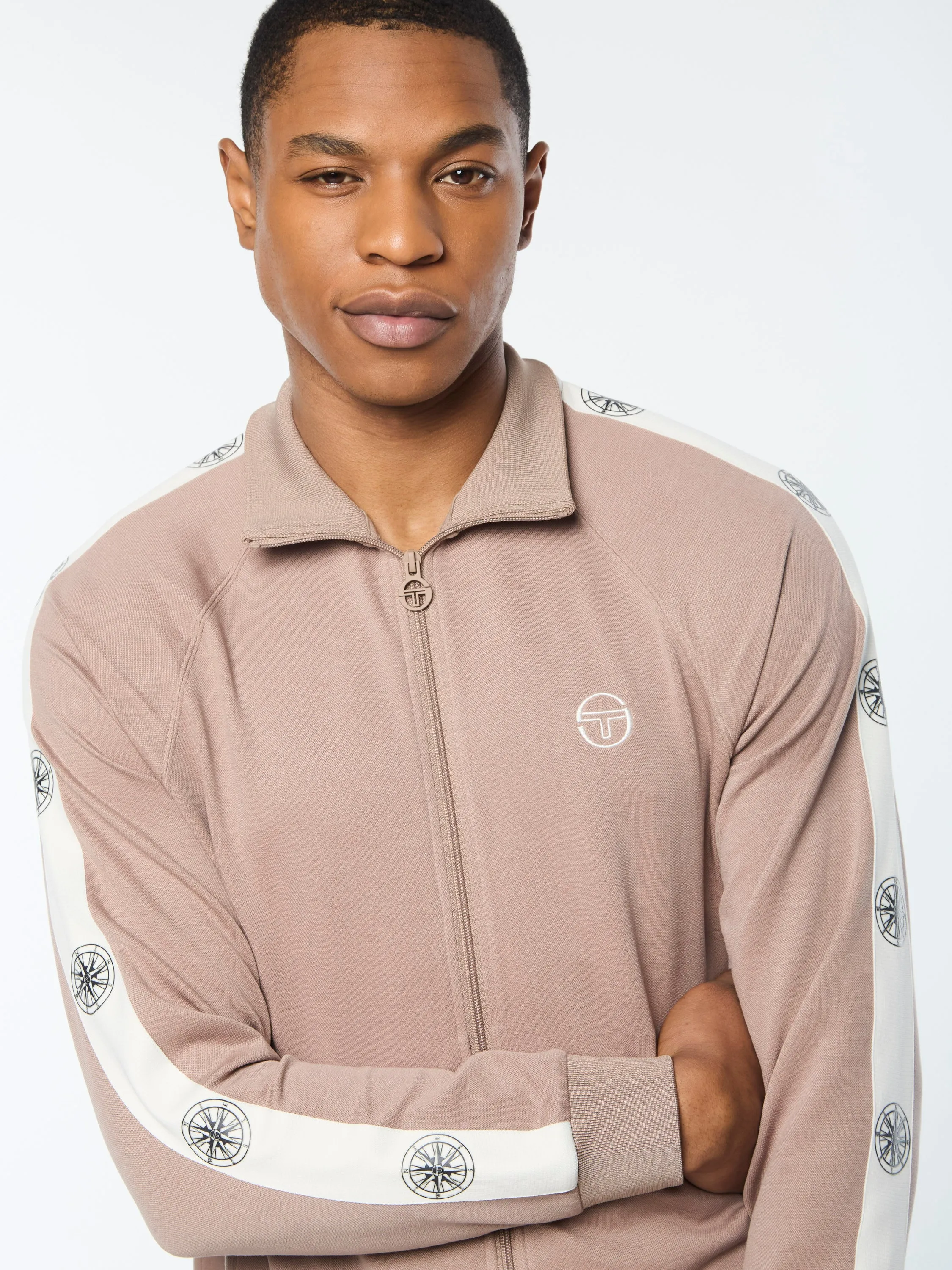 Bussola Track Jacket- Taupe Grey