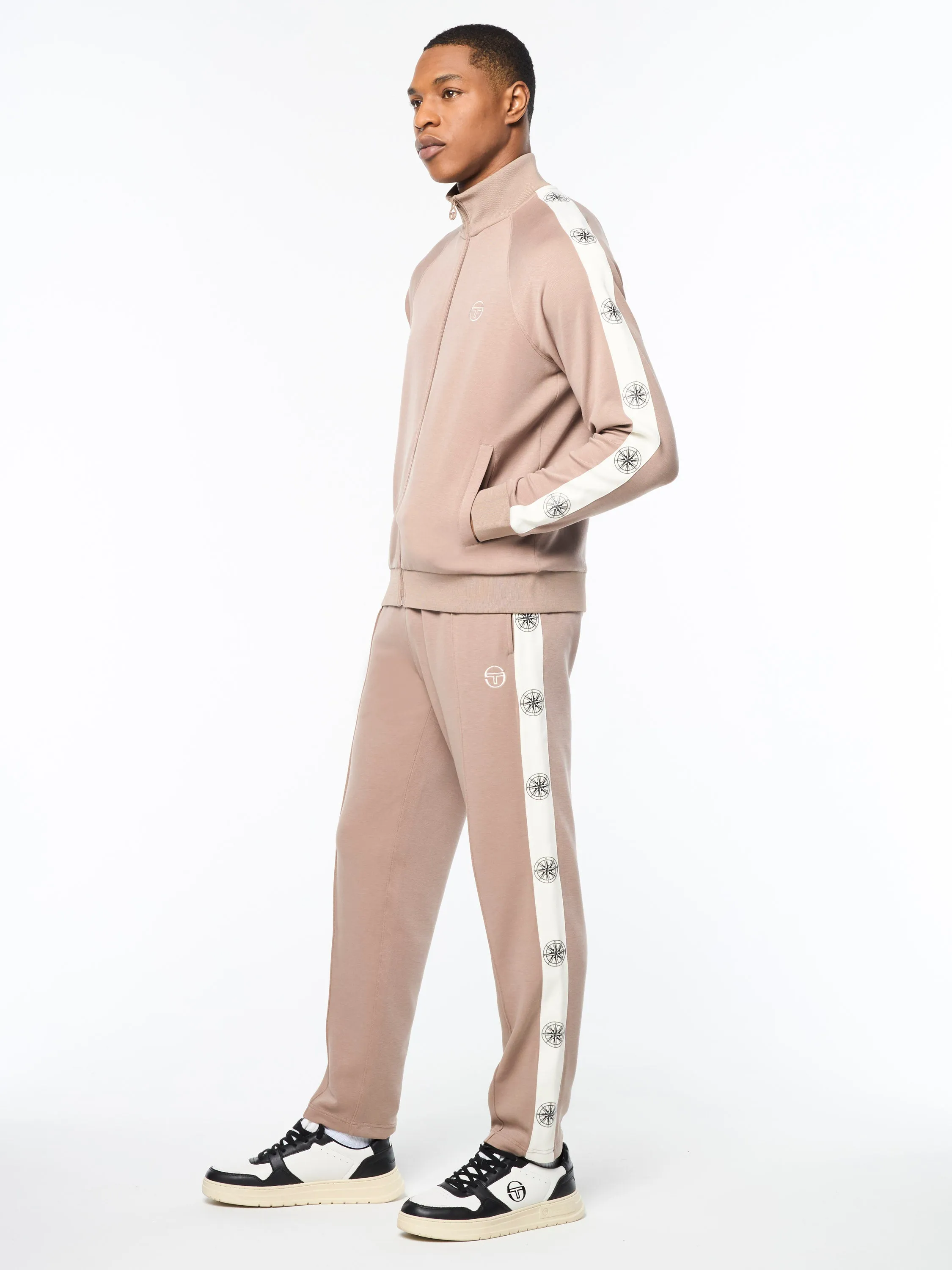 Bussola Track Jacket- Taupe Grey