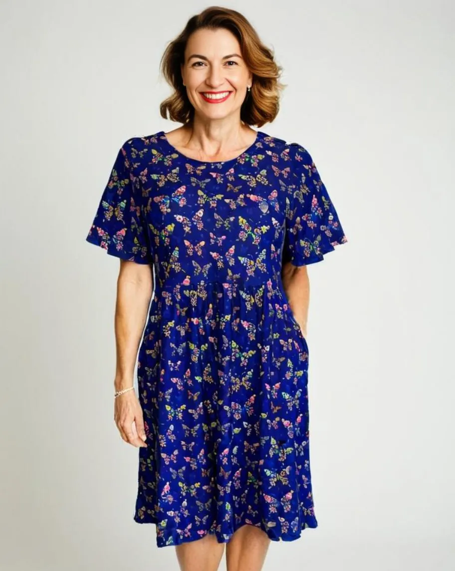 Butterfly Charm Deluxe Pocket Dress