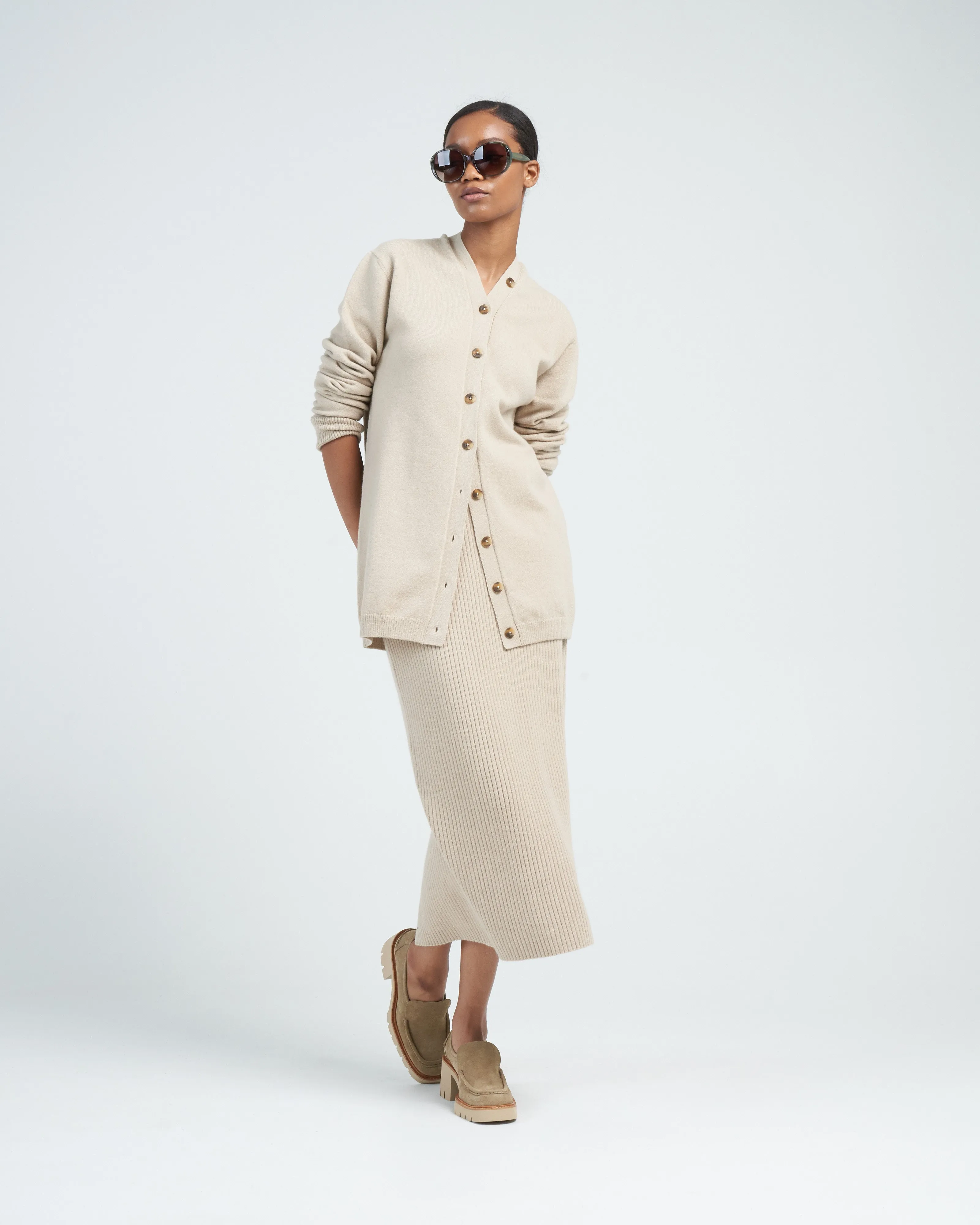 button cardigan - antique