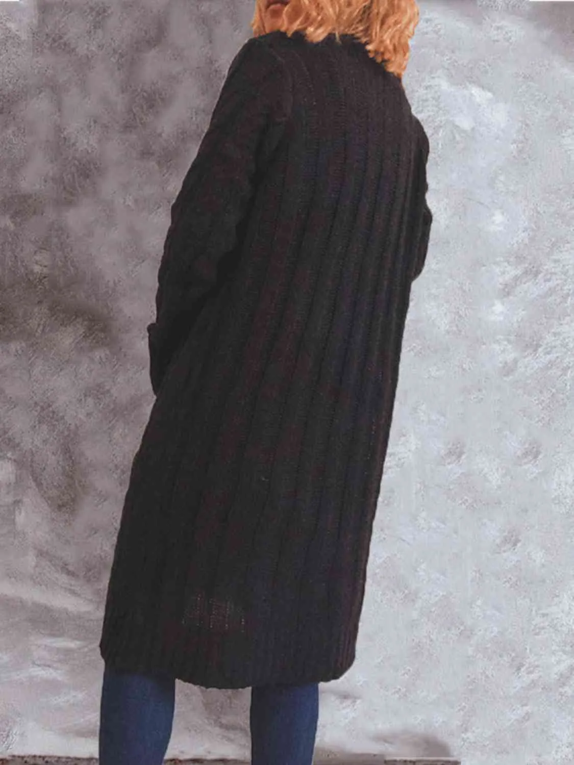 Button Up Cable-Knit Cardigan with Pockets (8 Colors)