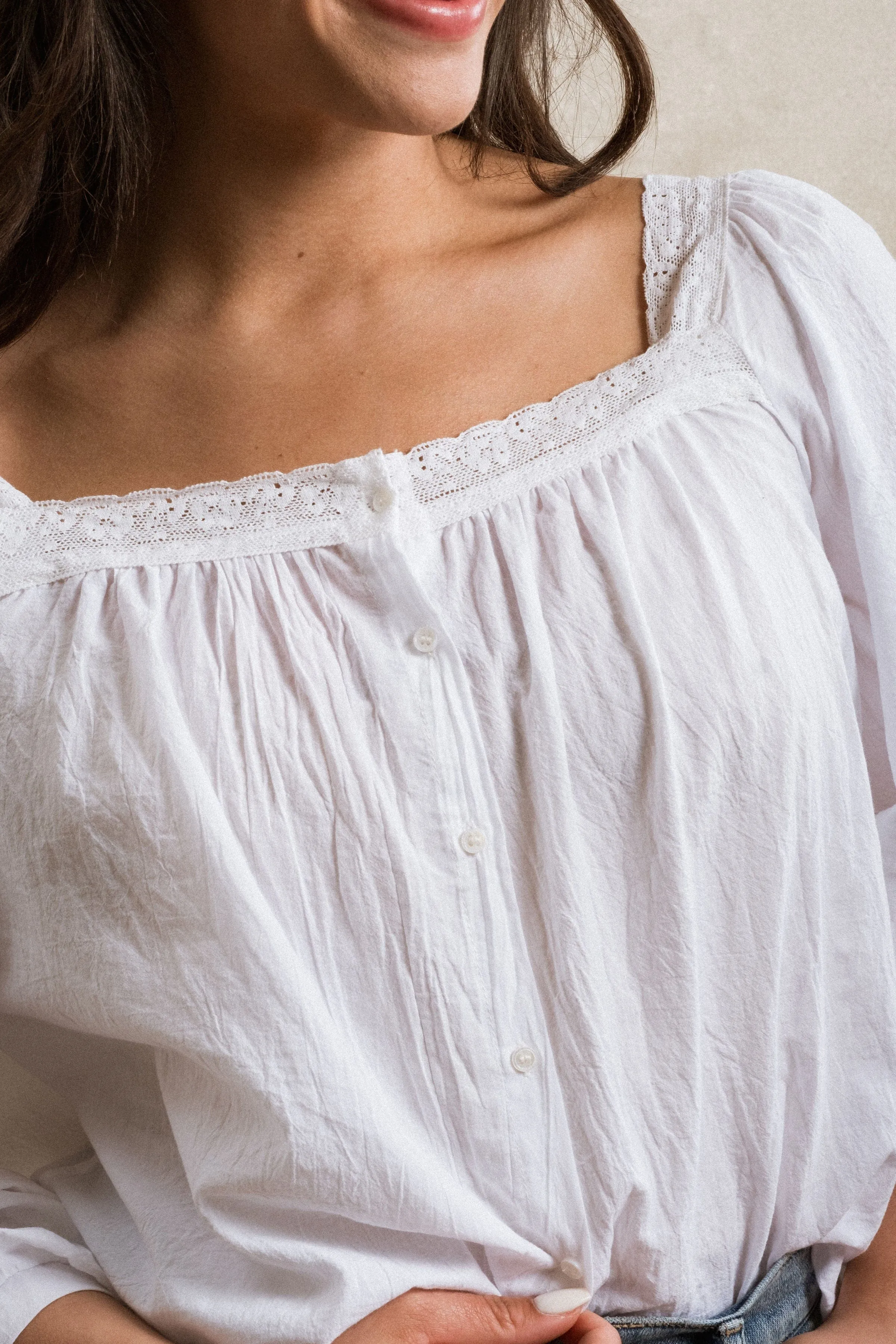 Byron Bay Blouse - White