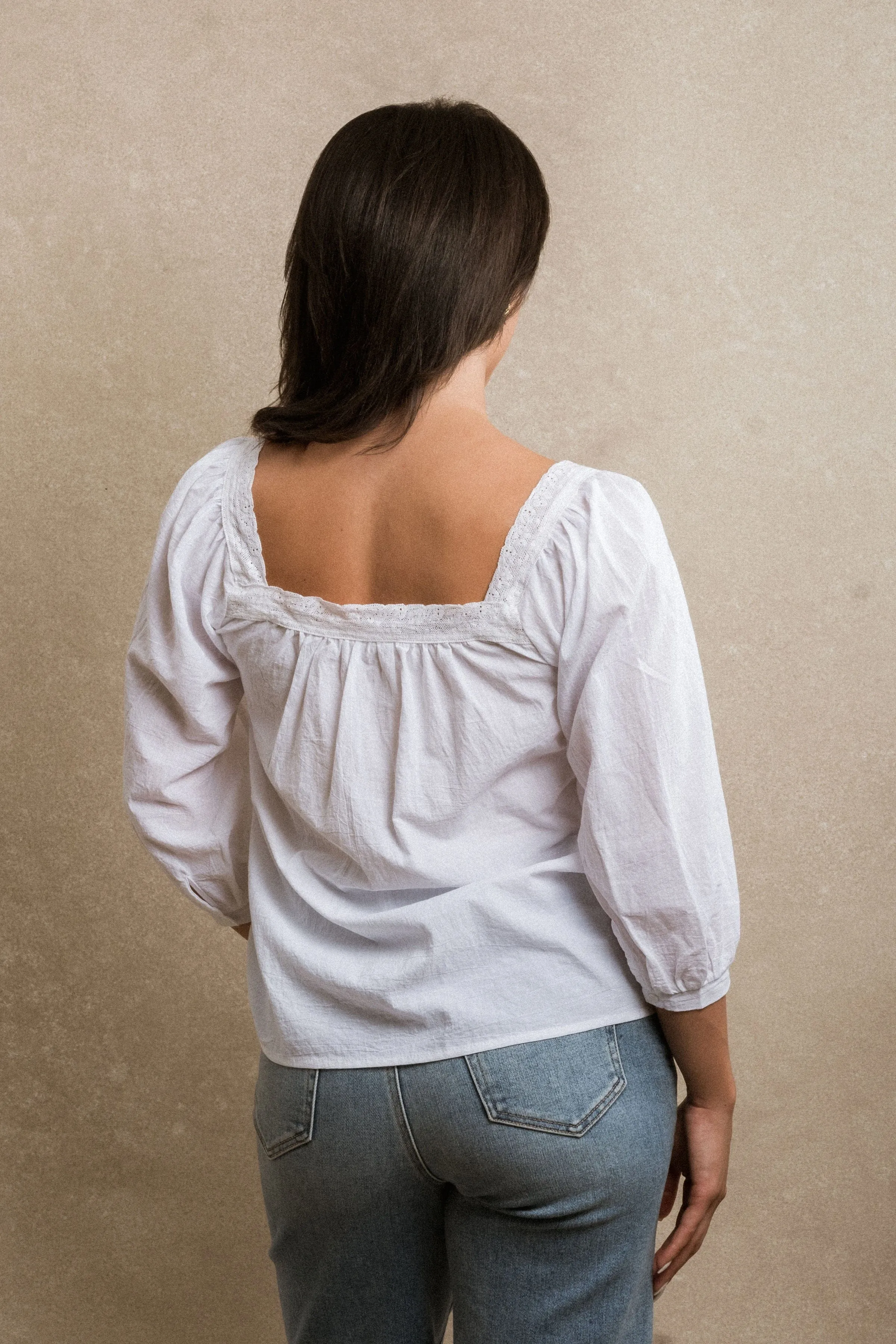 Byron Bay Blouse - White