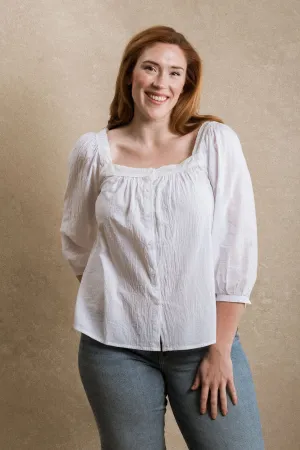 Byron Bay Blouse - White