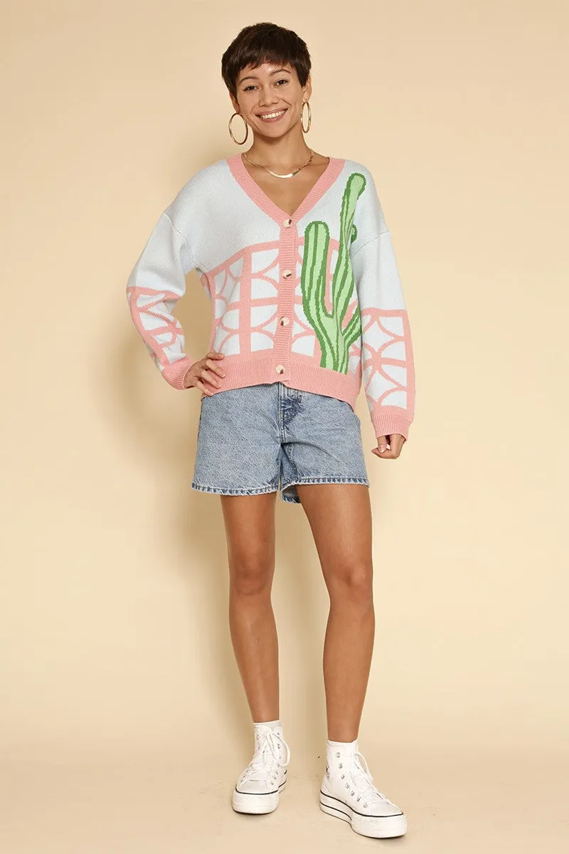Cactus resort knit cardigan