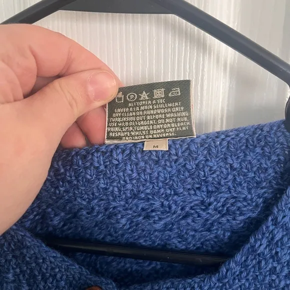 Carraig Donn 100% Wool Blue Cardigan Women’s Medium