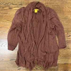 Catherine Malandrino Crochet Shawl Cardigan