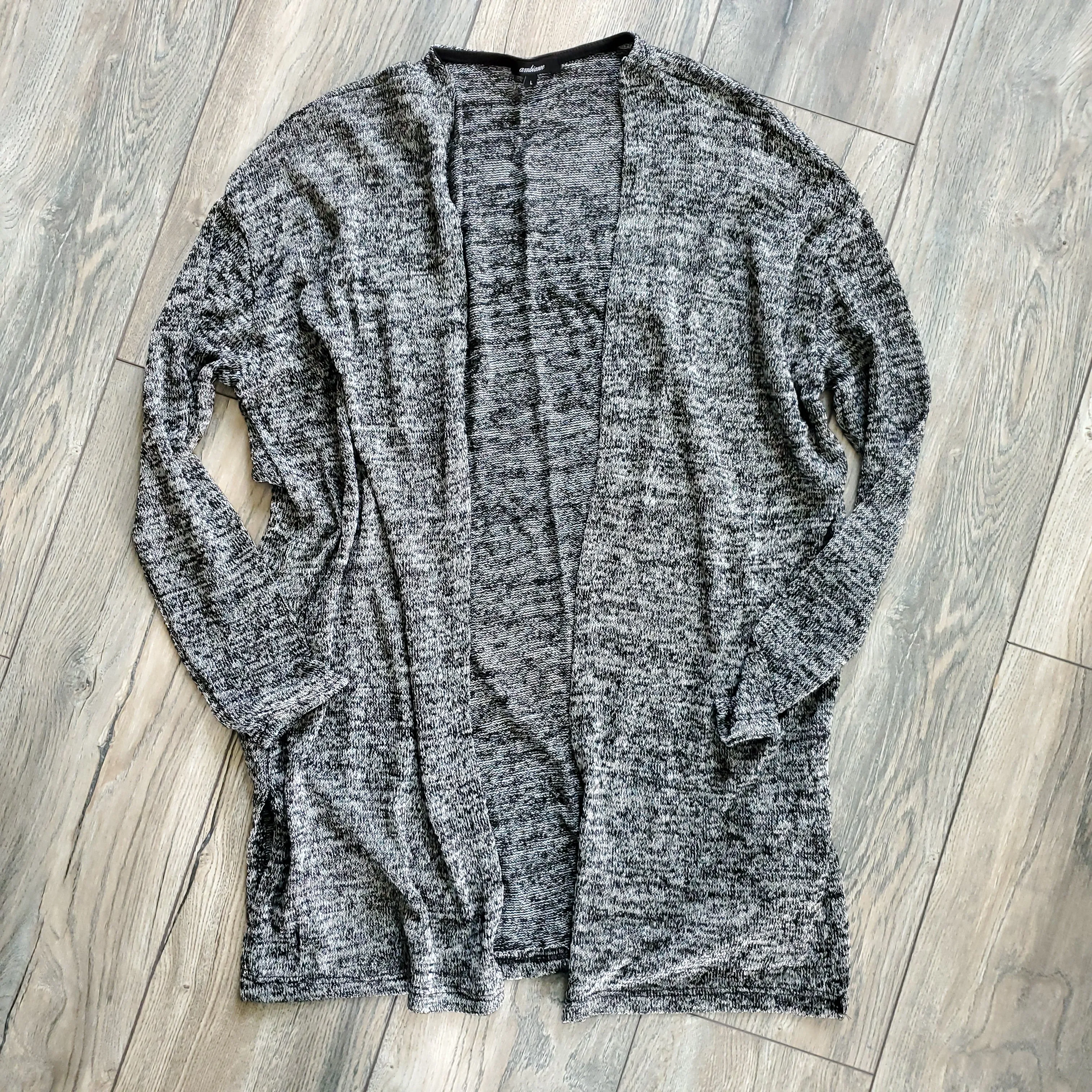 Charcoal Knit Cardigan