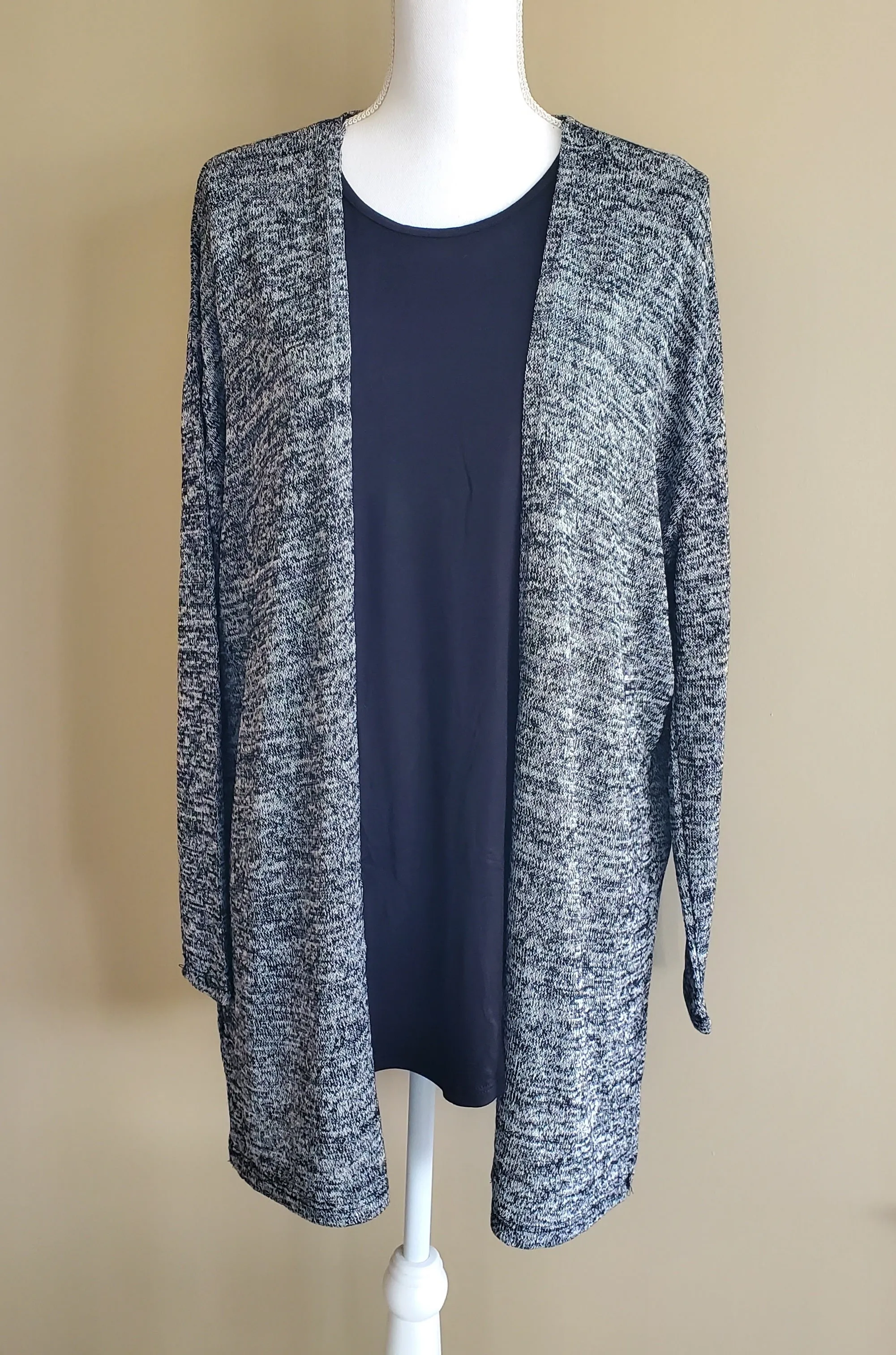 Charcoal Knit Cardigan