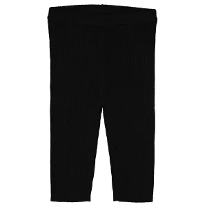 Chat Knitted Black Leggings