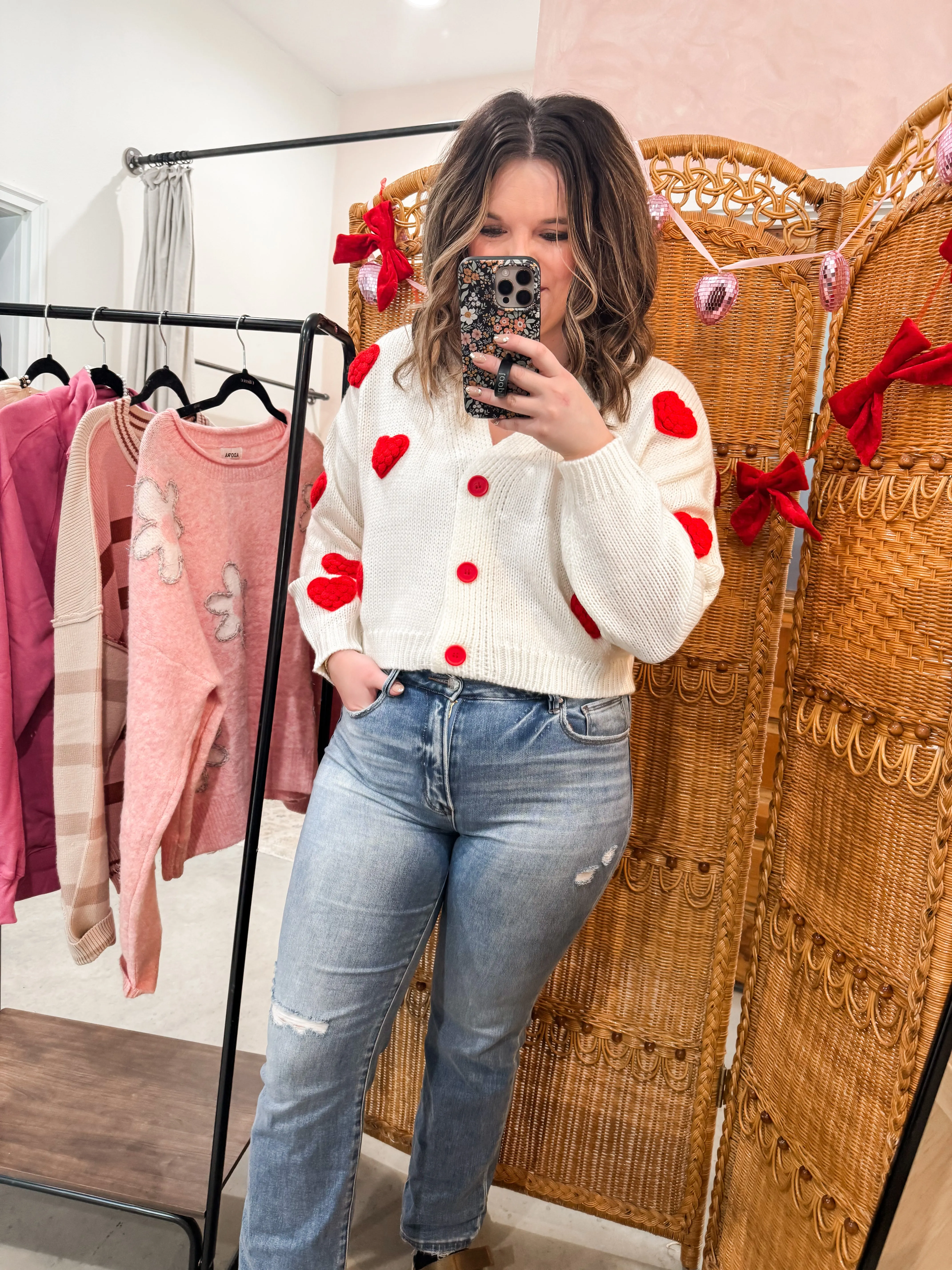 Chunky Heart Cardigan