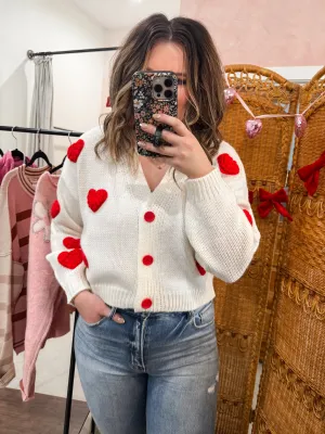 Chunky Heart Cardigan