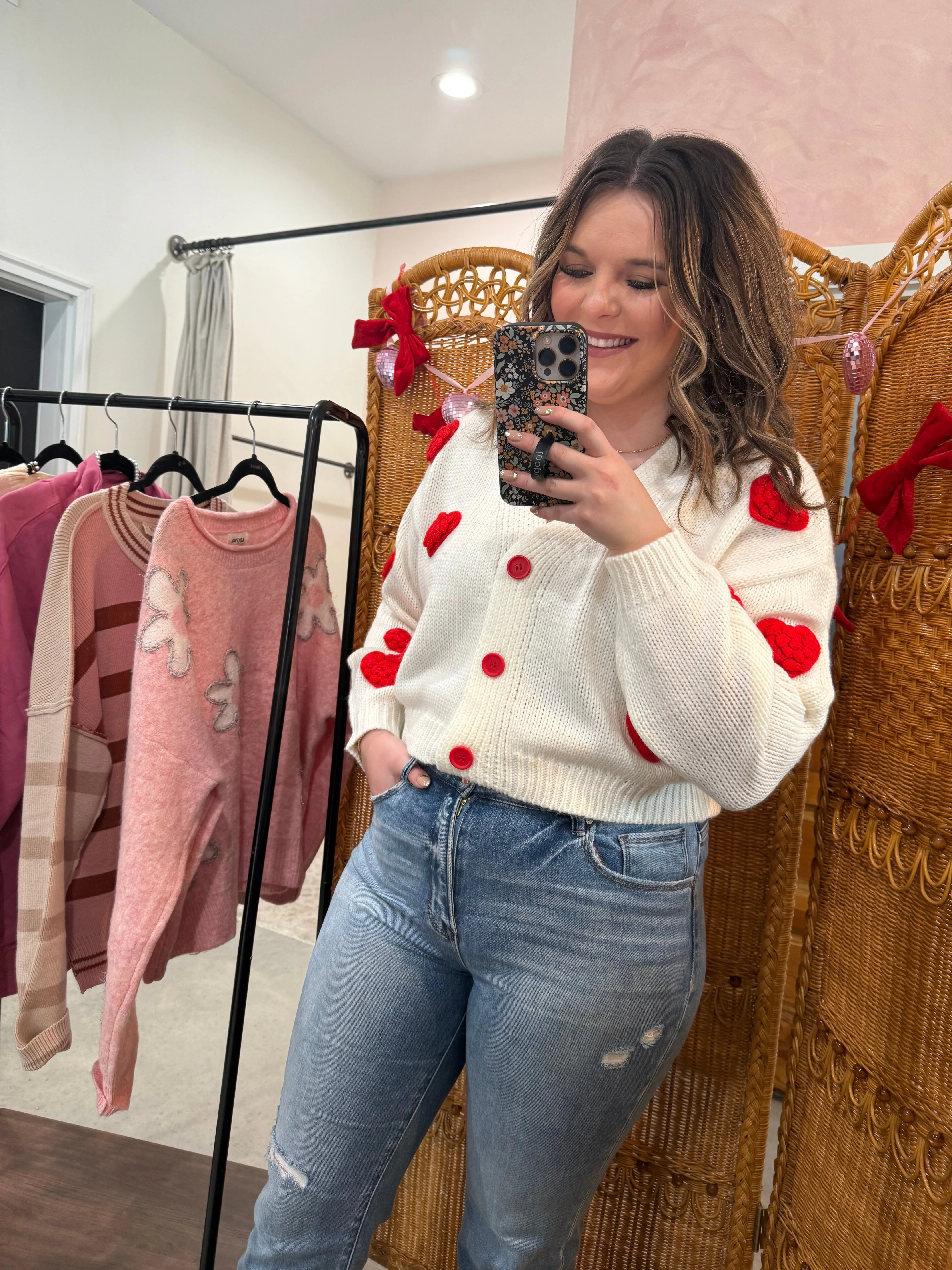 Chunky Heart Cardigan