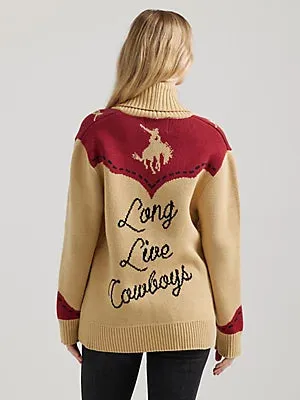 CL112356699 Wrangler Ladies Cardigan- Long Live Cowboys