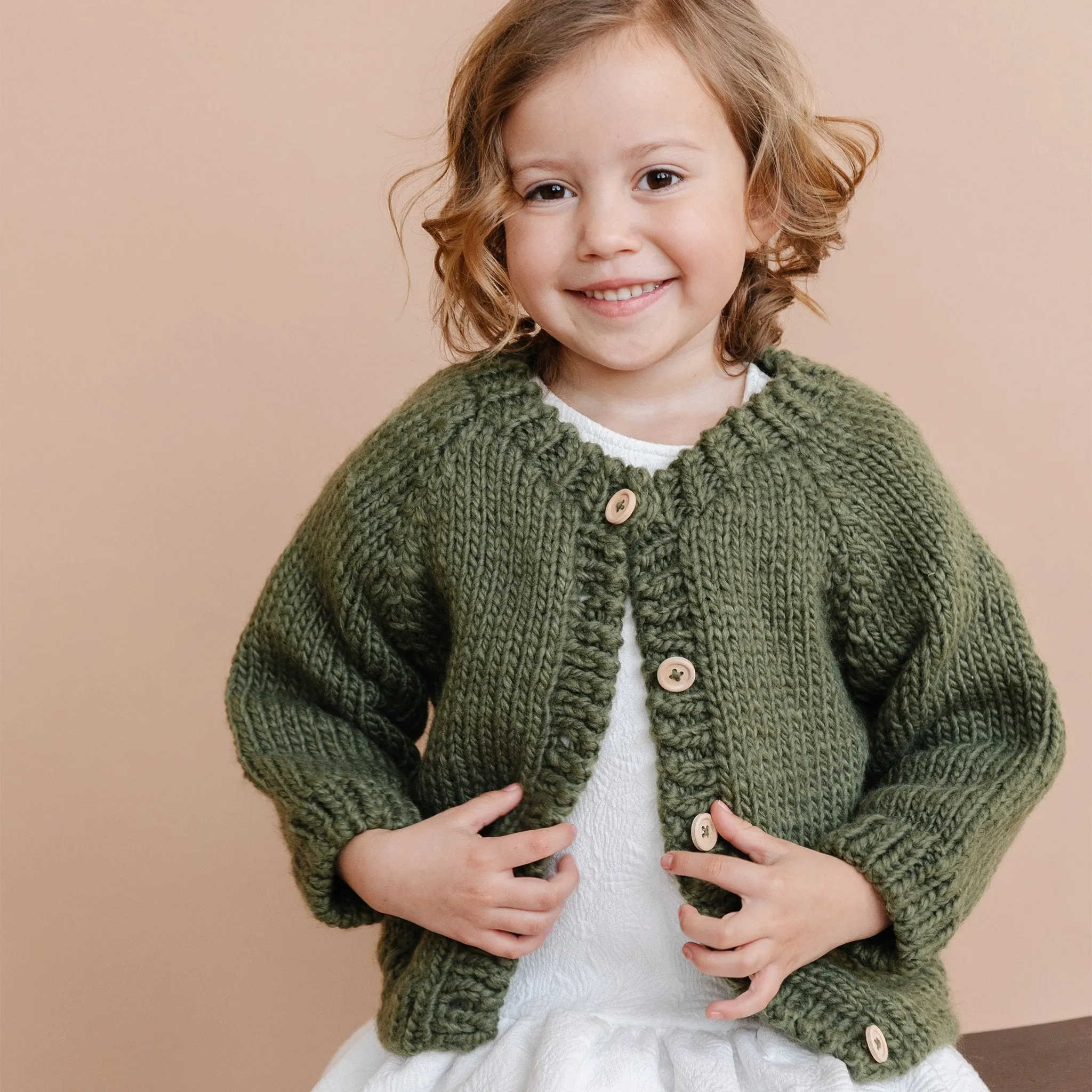 Classic Cardigan - Olive