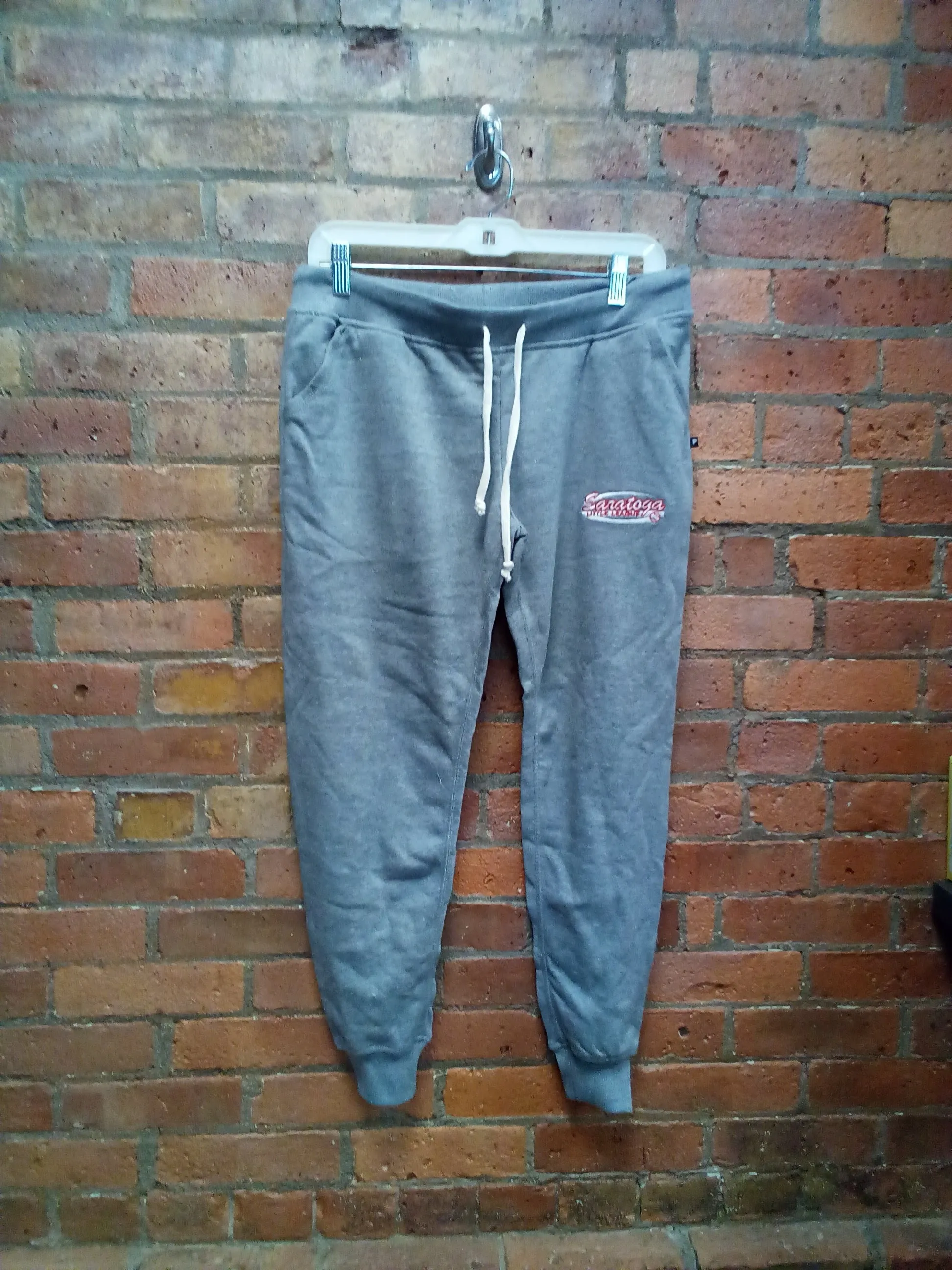 CLEARANCE - Saratoga Little League Ladies Grey Jogger Sweatpants - Size Medium
