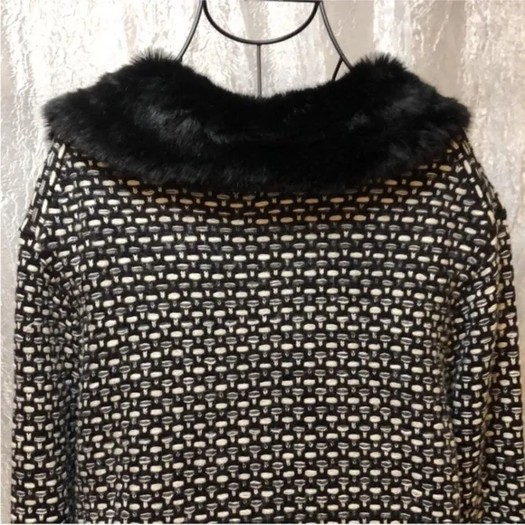 COLDWATER CREEK luxe tweed sweater/jacket 10/12