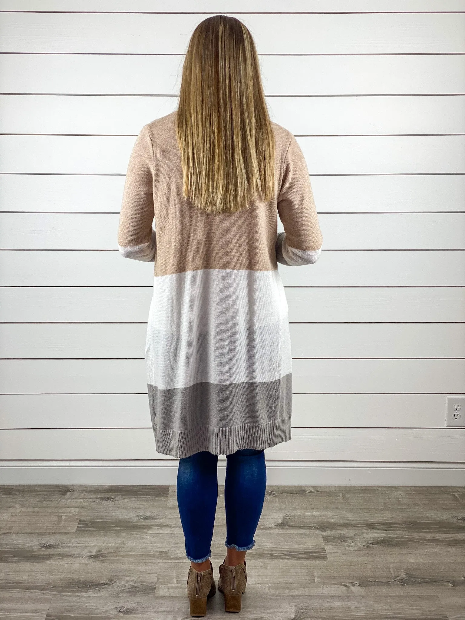 Color Block Cardigan