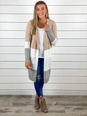 Color Block Cardigan