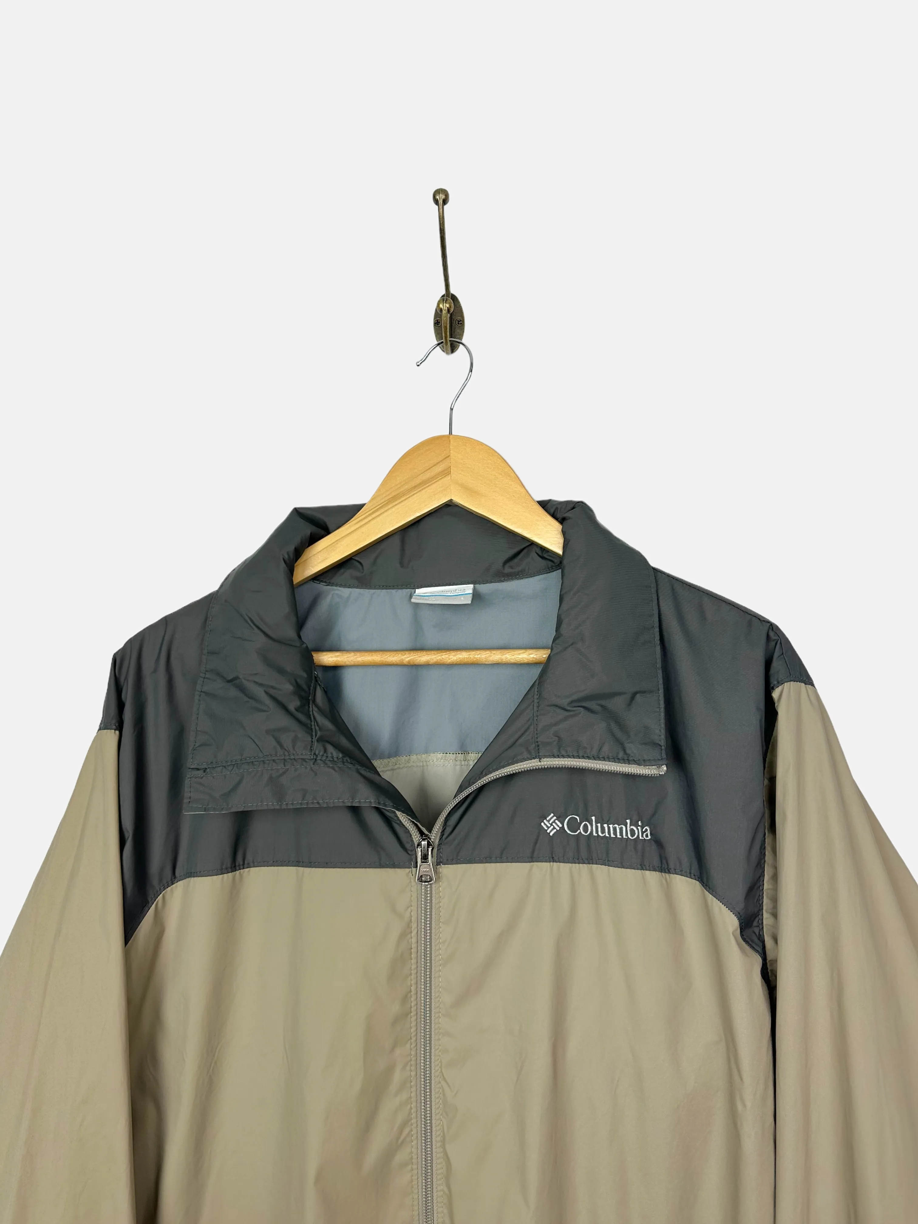 Columbia Embroidered Vintage Windbreaker Jacket Size L-XL