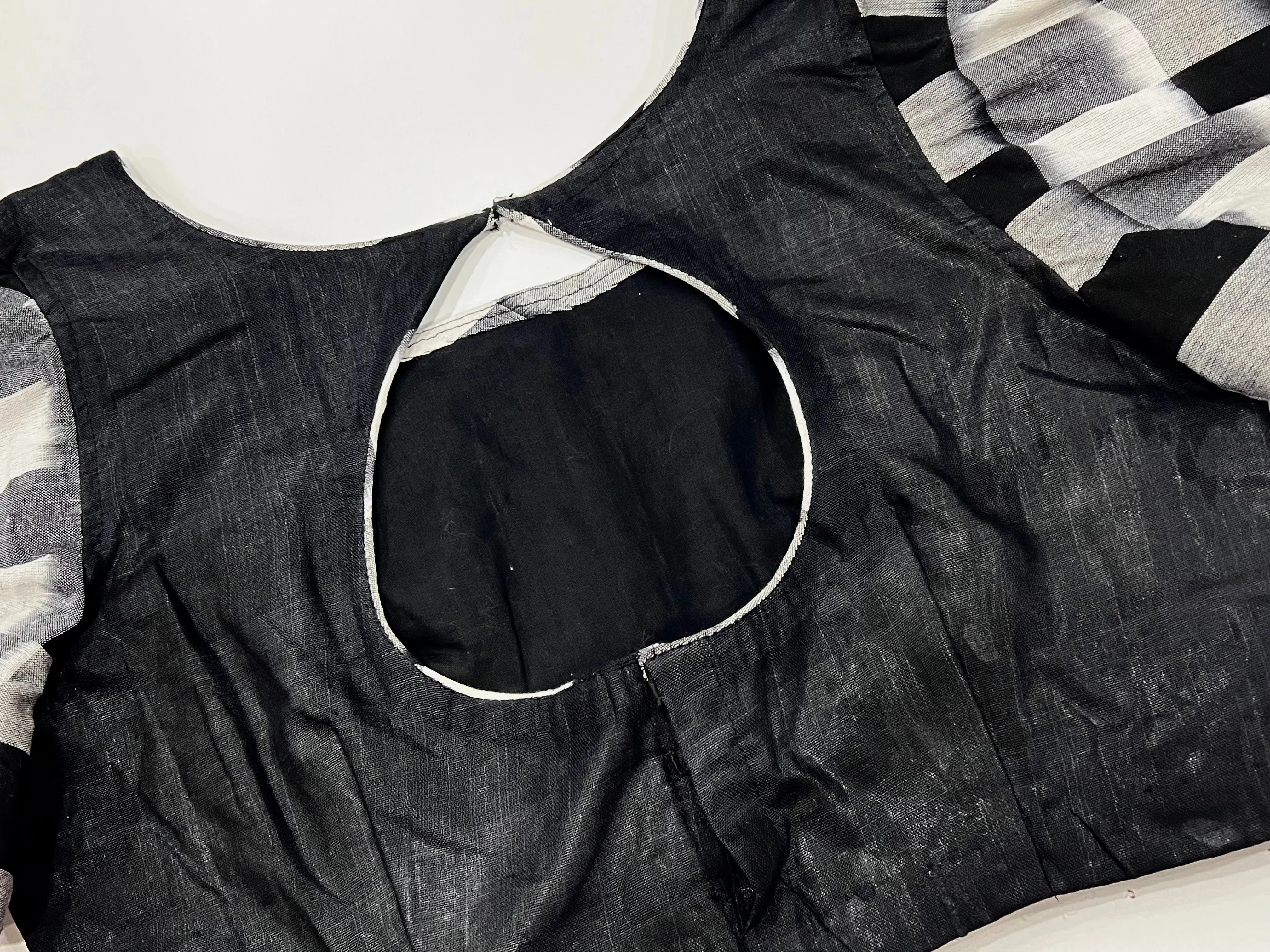 Cotton Blouse With Ikkath Sleeves