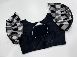 Cotton Blouse With Ikkath Sleeves
