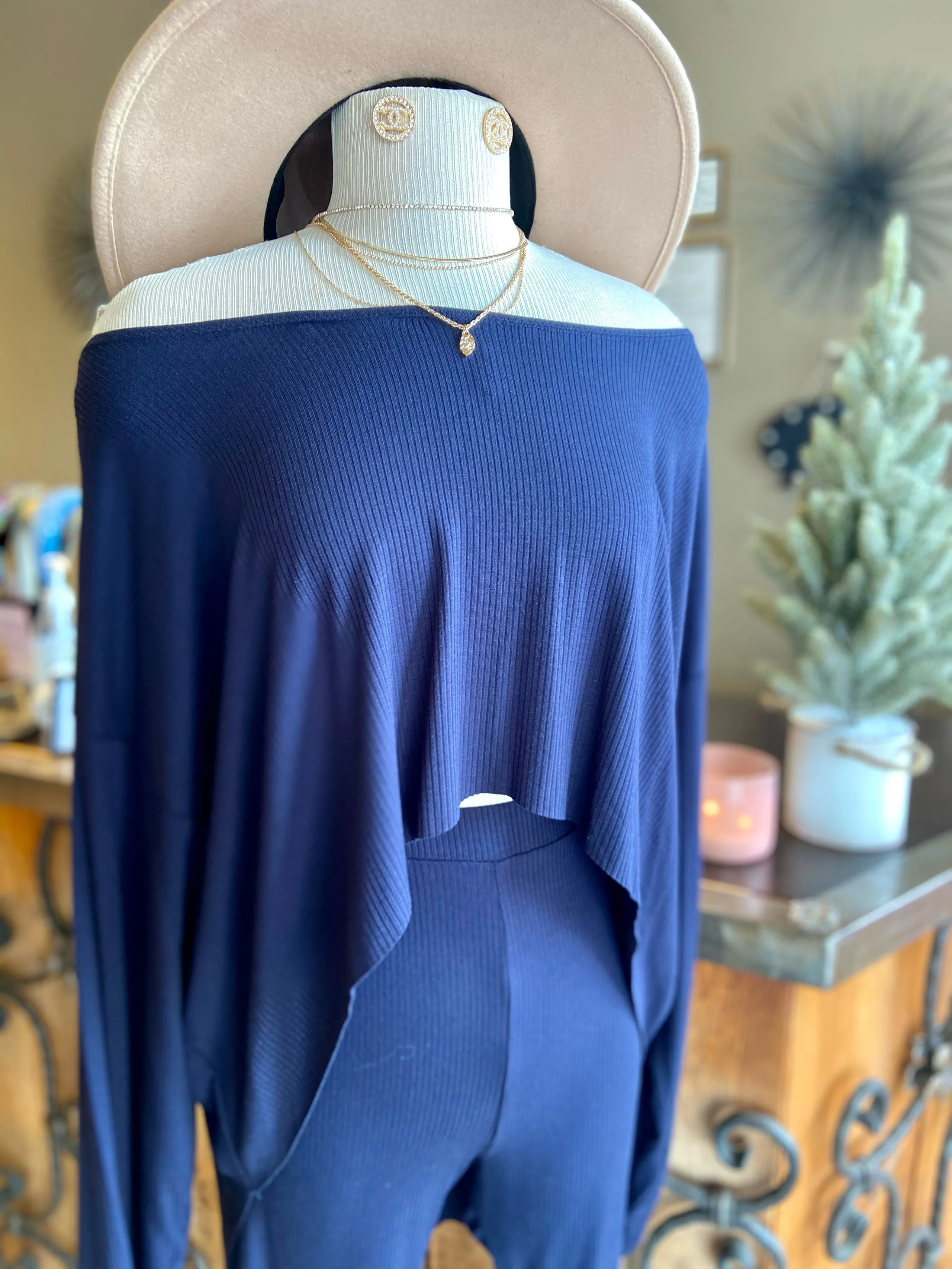 Cotton High Low Leggings Set