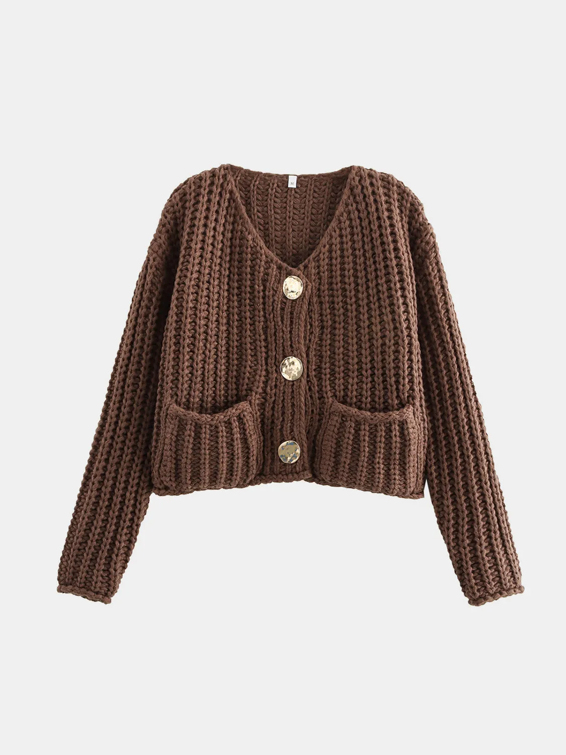 Court Button Down Long Sleeve Cardigan