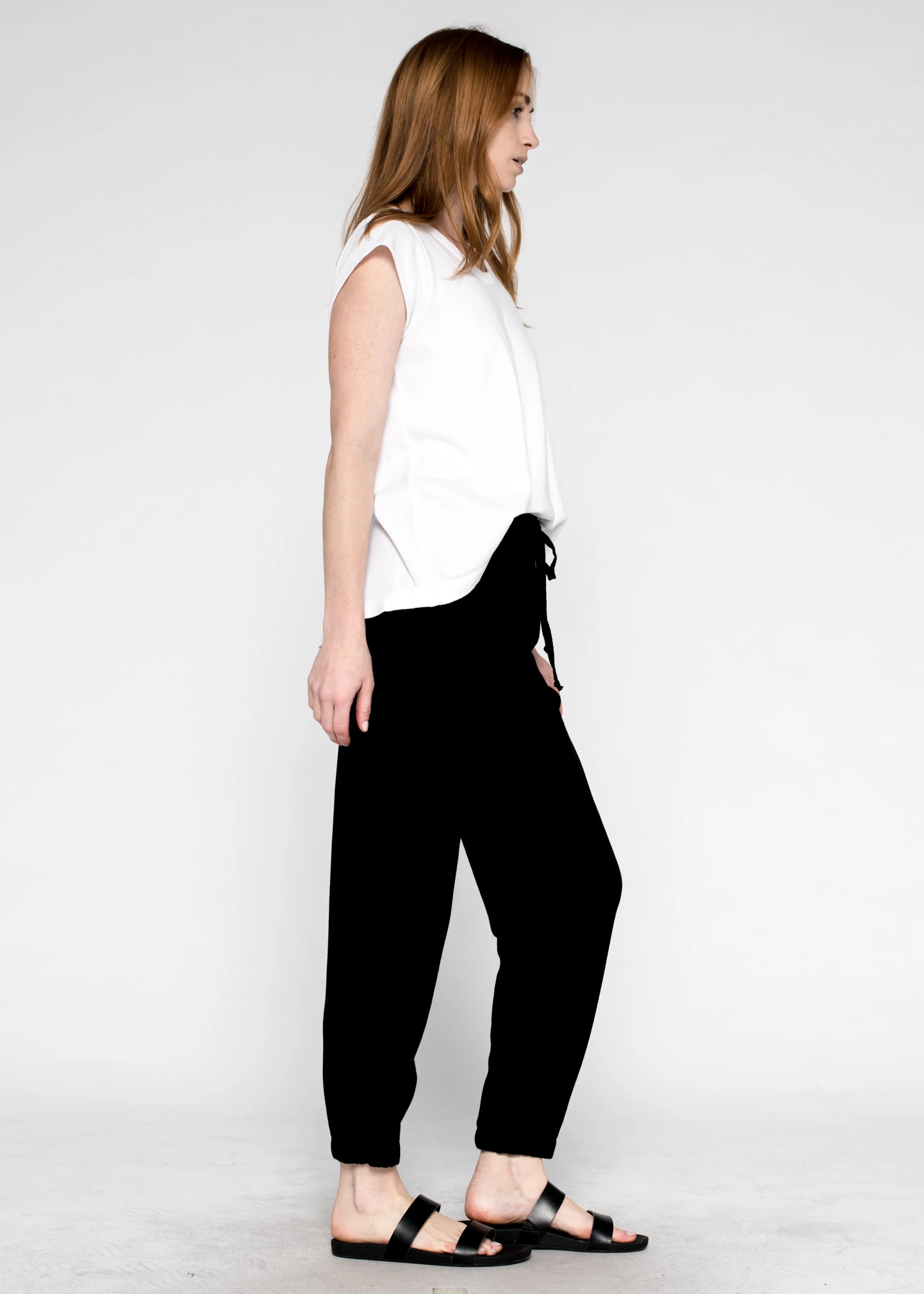 Crop Elastic Ankle Jogger Pant