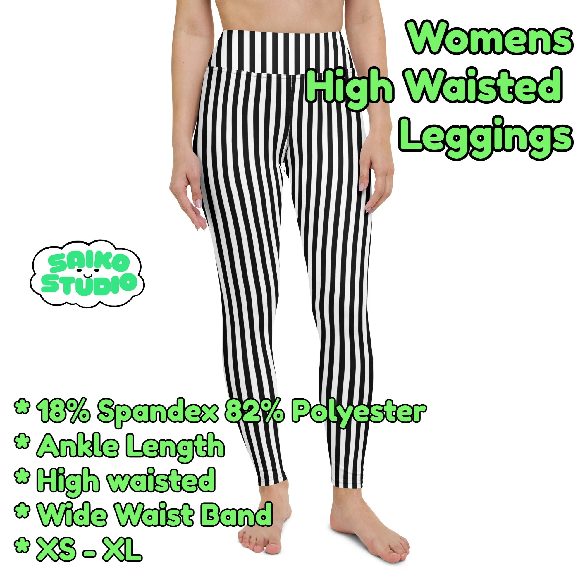 Custom High Waist Womens Leggings Stretch Yoga Pants - Saiko Studio