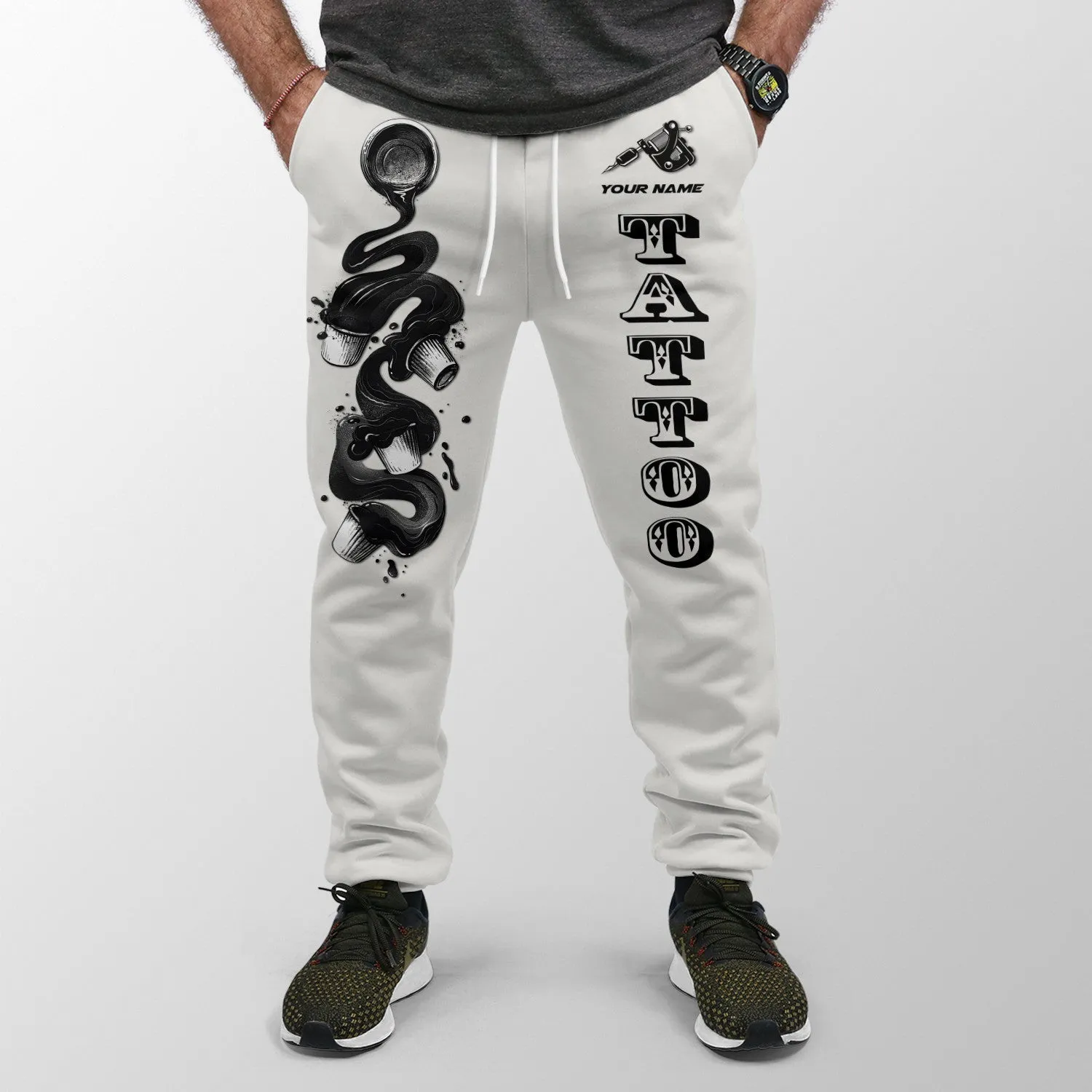 Custom Tattoo Jogger Tattoo Ink 3D Sweatpants Tattoo Artist