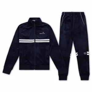 Dallas Velour Suit - Maritime Blue