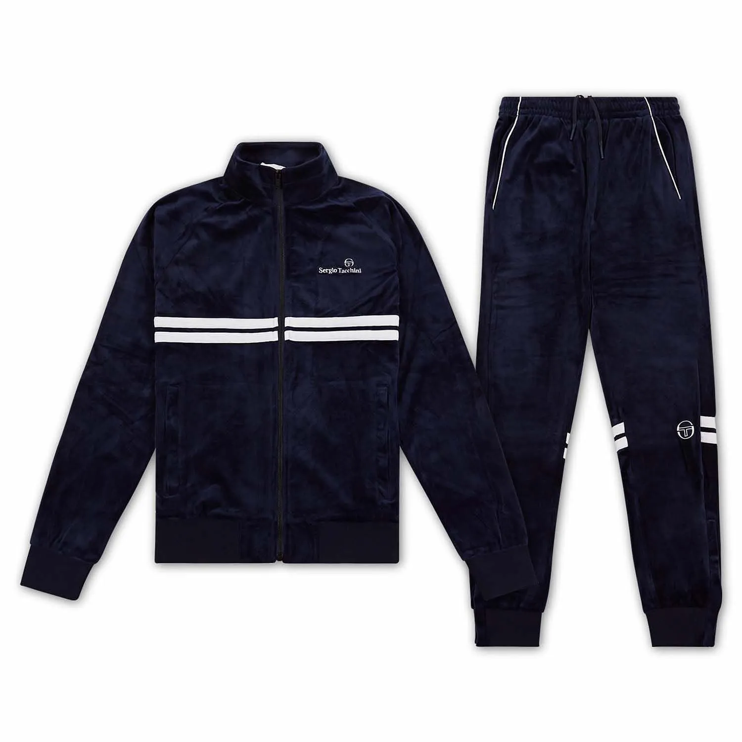 Dallas Velour Suit - Maritime Blue