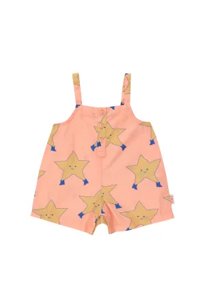 Dancing Stars Baby Dungaree, Papaya