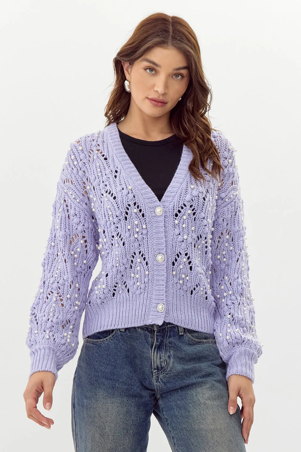 Daniella Pearl Knit Cardigan