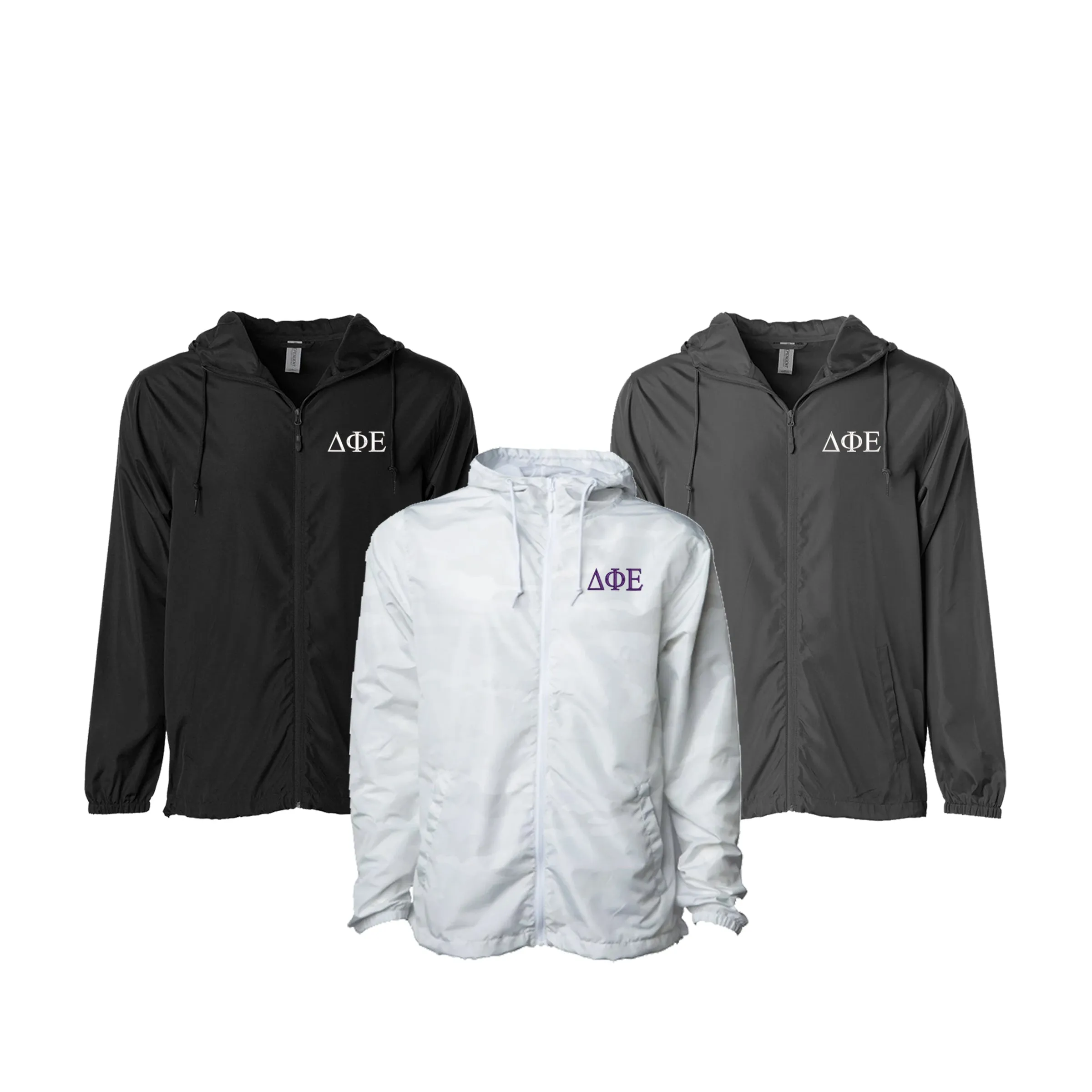 Delta Phi Epsilon Windbreaker Jacket - Letters