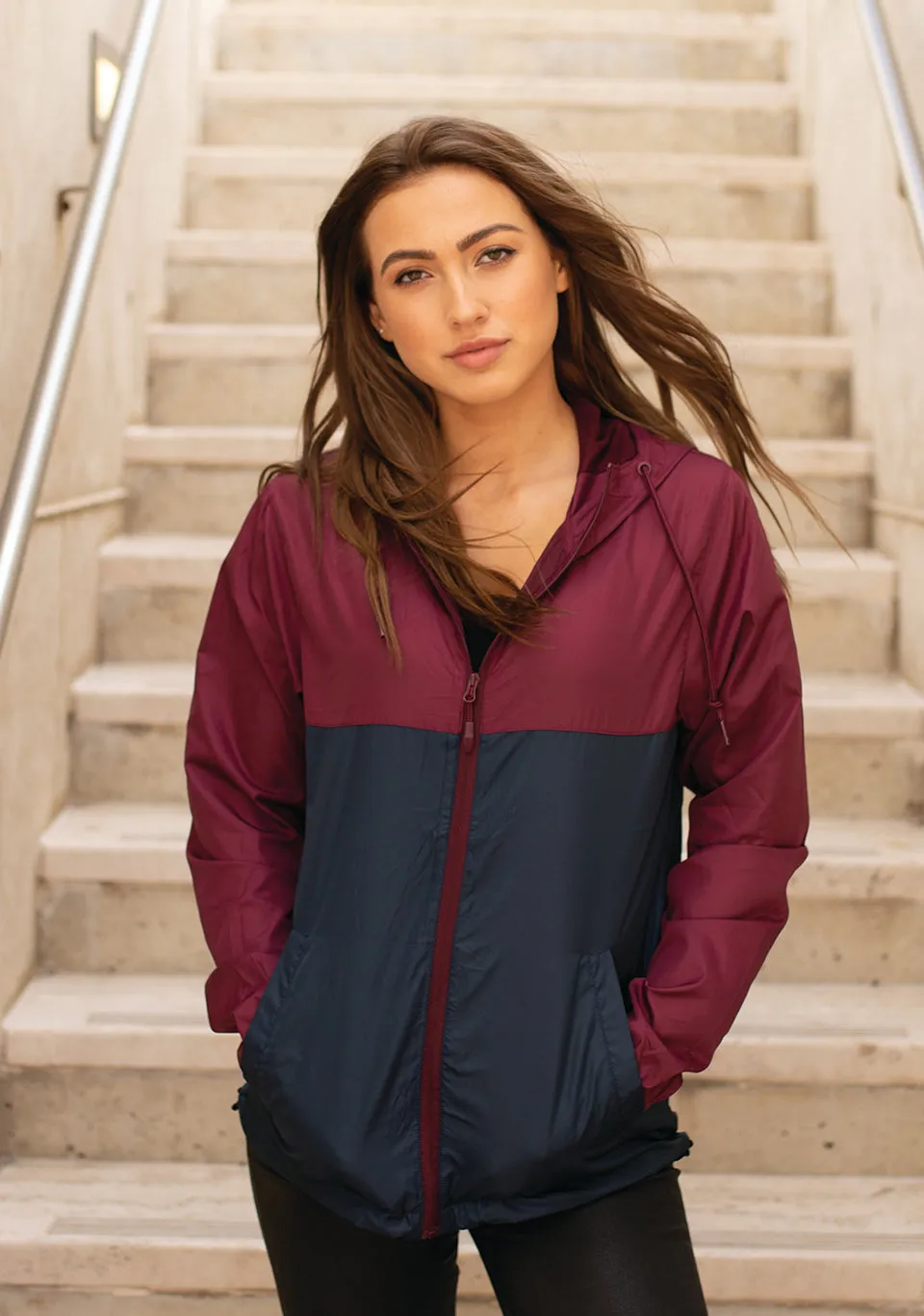 Delta Phi Lambda Windbreaker Jacket - Letters