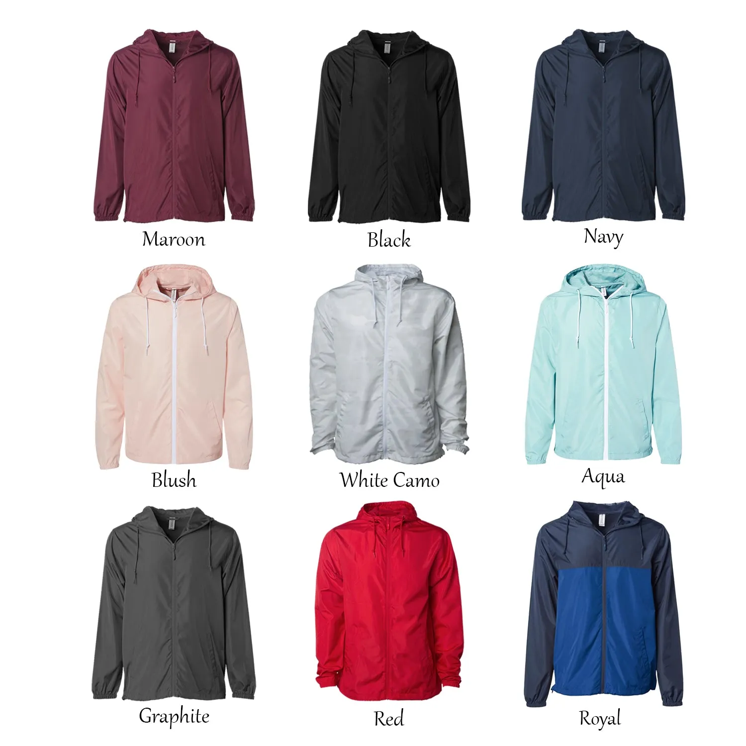 Delta Phi Lambda Windbreaker Jacket - Letters