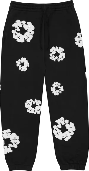 Denim Tears "The Cotton Wreath" Sweatpants Black