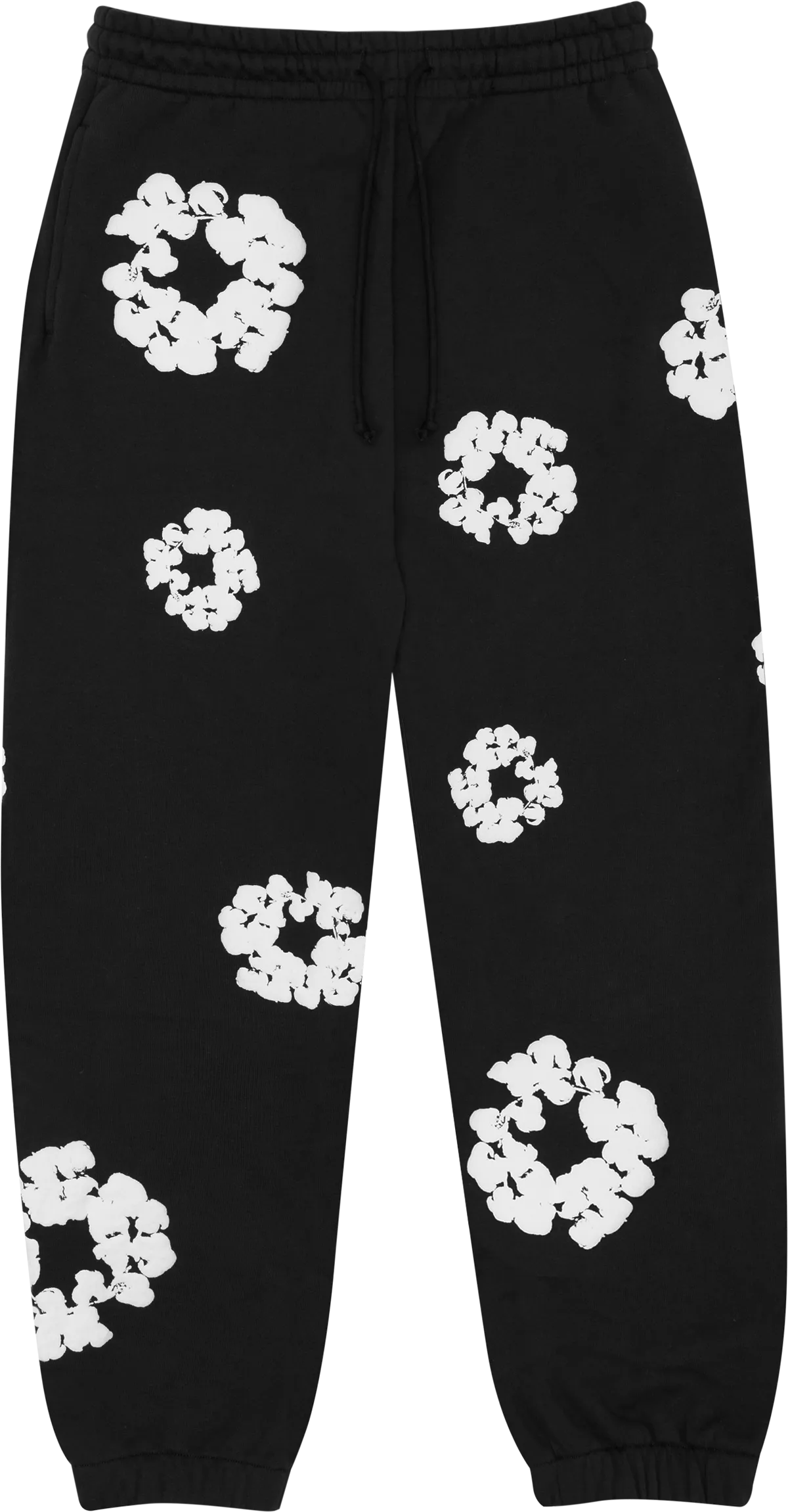 Denim Tears "The Cotton Wreath" Sweatpants Black