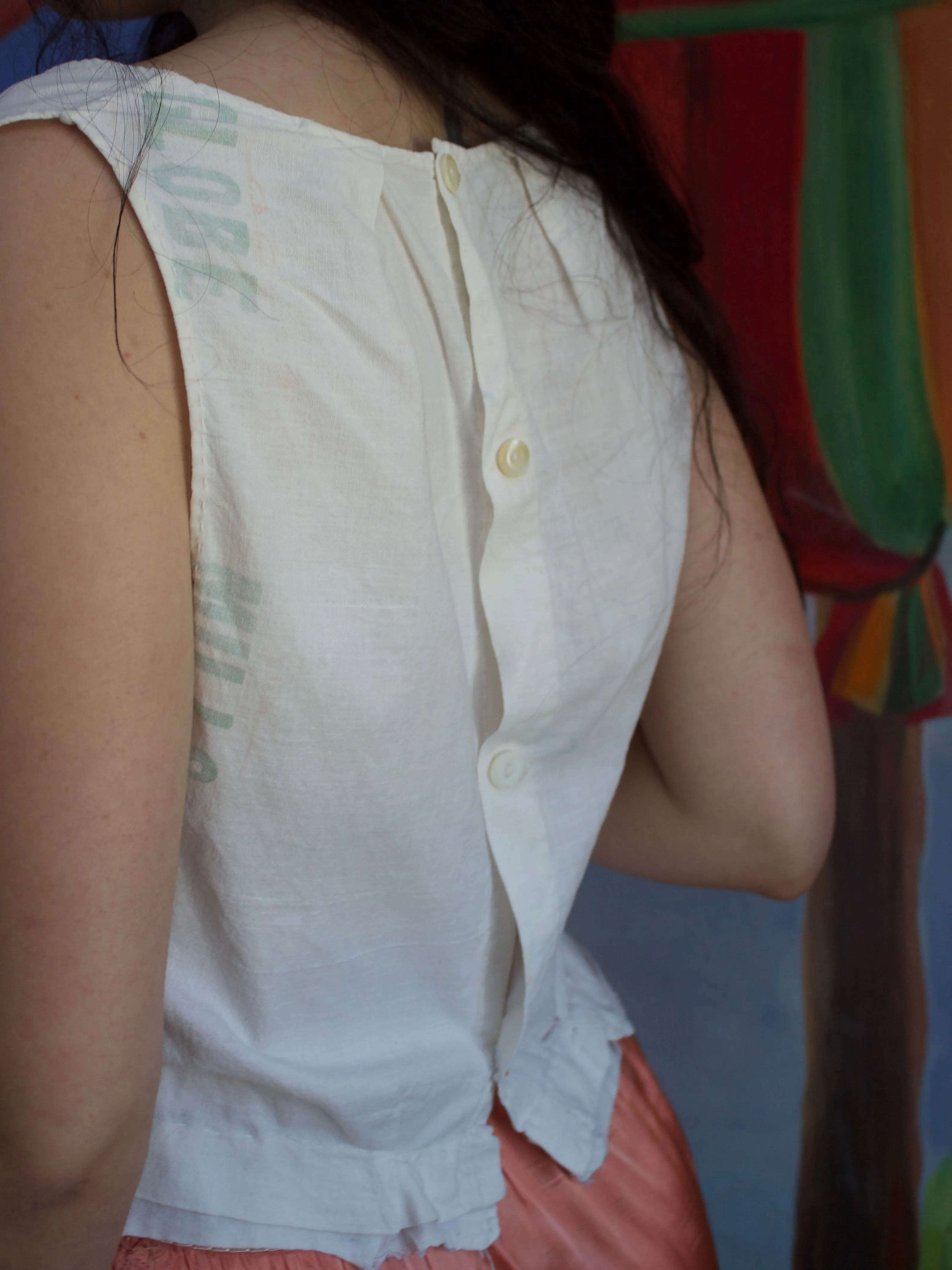 Depression Era Homemade Feed Sack Blouse