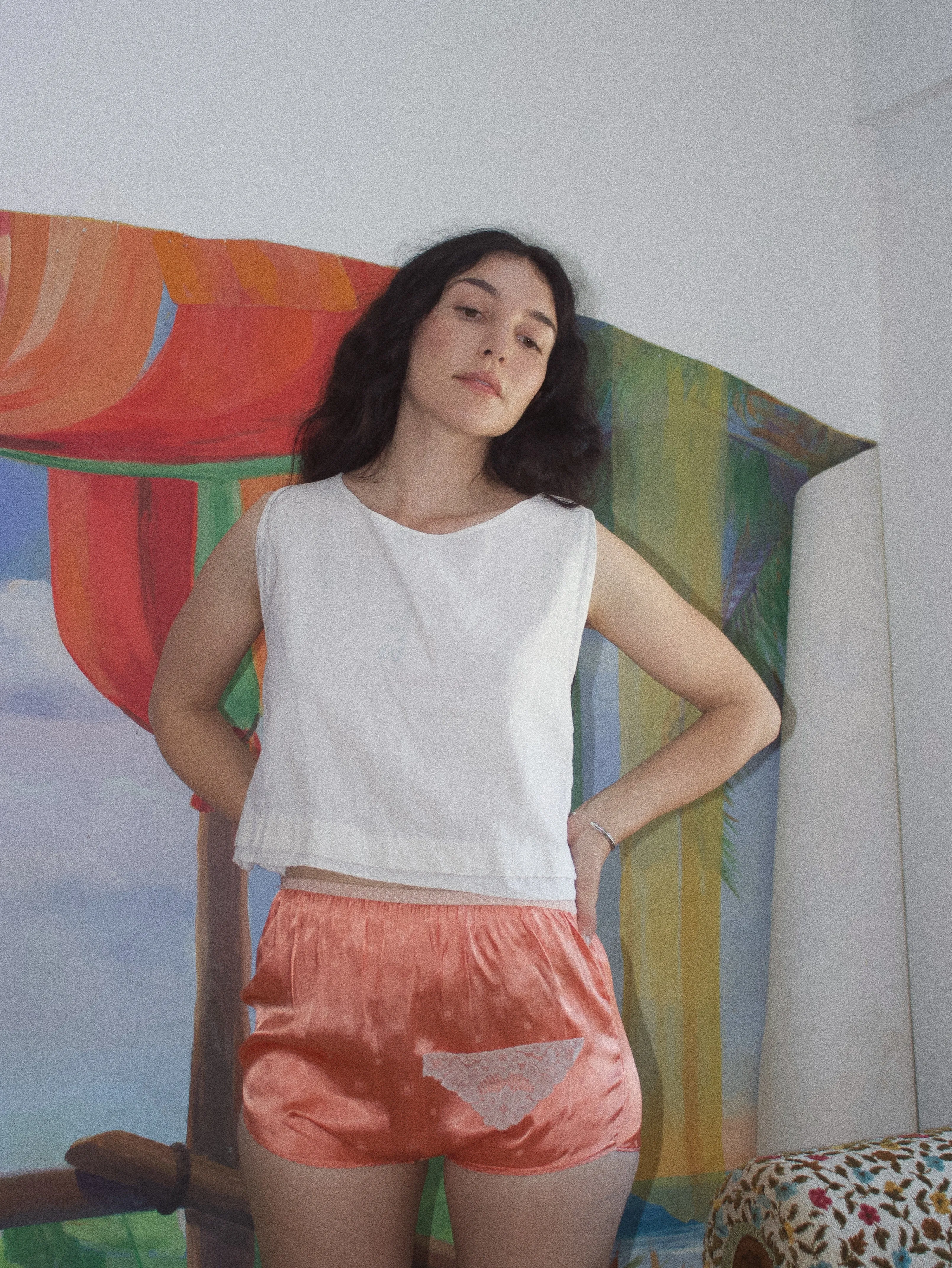 Depression Era Homemade Feed Sack Blouse