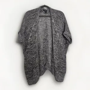 DKNY JEANS Gray Open Front Knit Cardigan Sweater Short Sleeves Womens XL