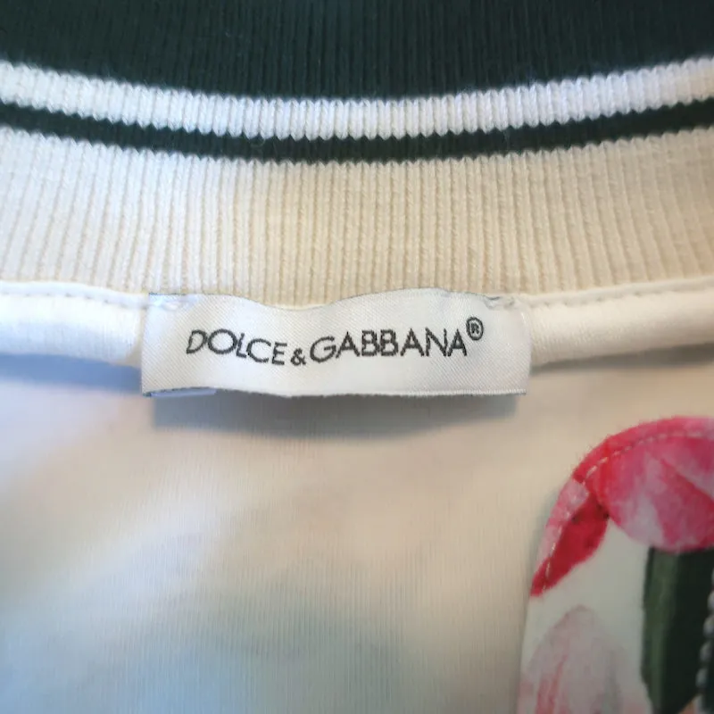Dolce & Gabbana Kids Tracksuit Rose Print Jacket & Leggings Set Size 11/12