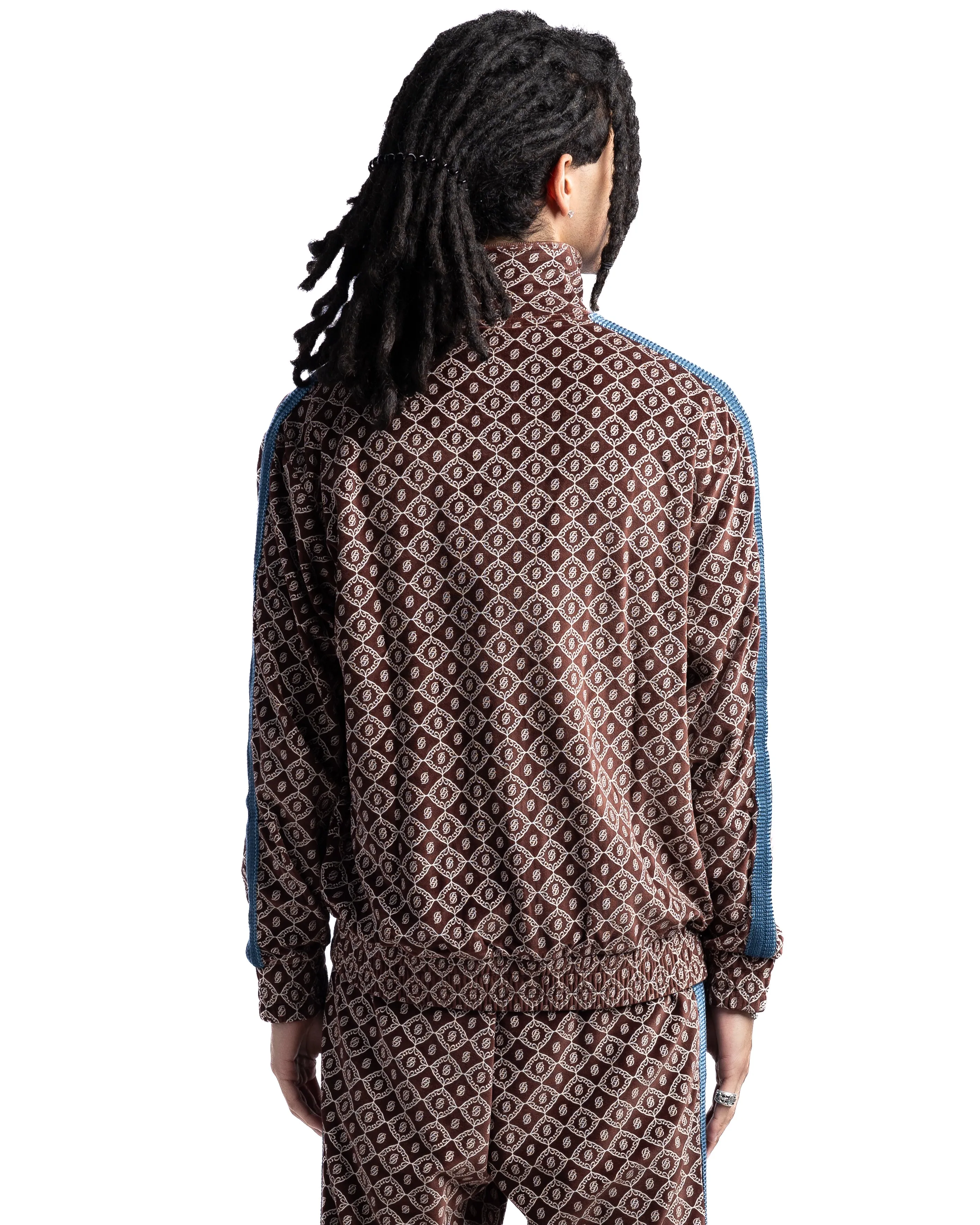 Drole de Monsieur Veste Survet Velour Jacket Monogram