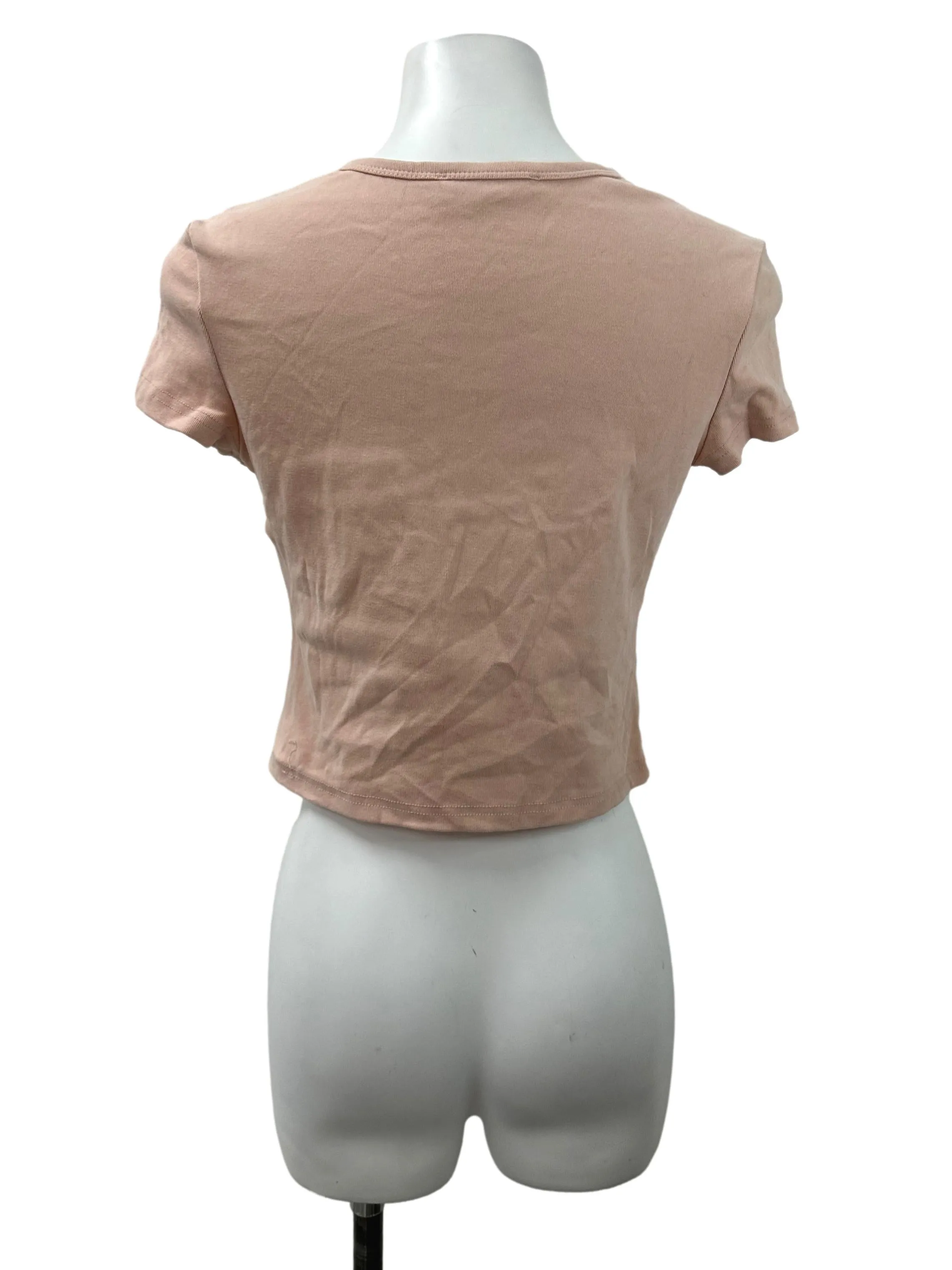 Dusty Pink Ribbon Baby Tee TTR