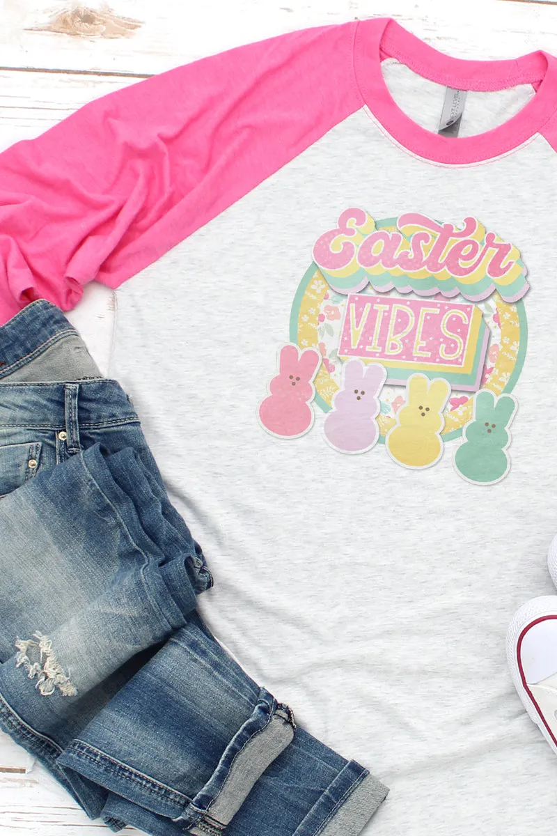 Easter Vibes Tri-Blend Unisex 3/4 Raglan
