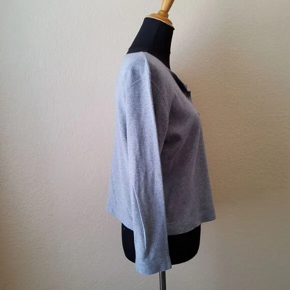 Eileen Fisher Cardigan Knit Sweater Size PS Grey